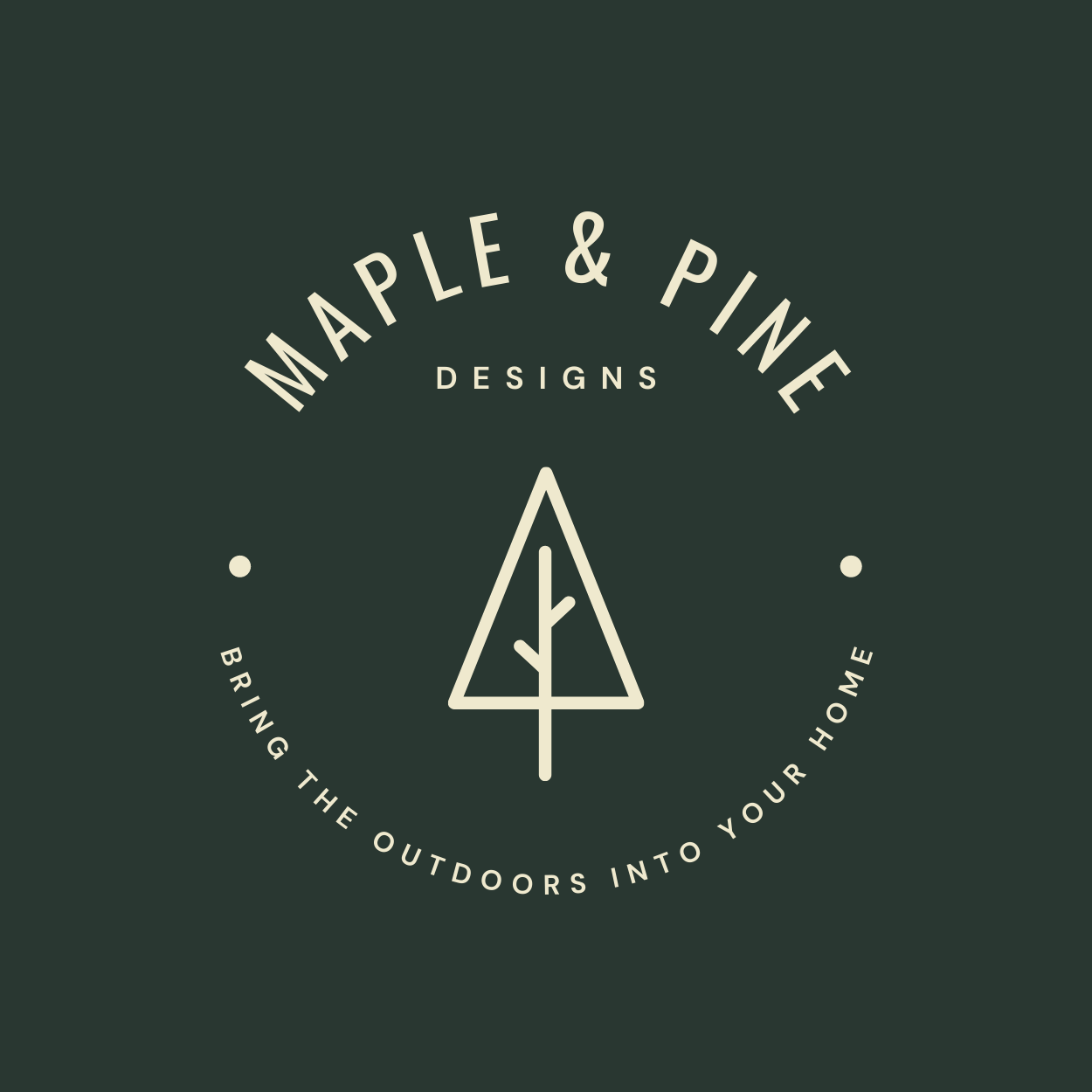 Maple & Pine Designs - Bring the outdoors into your home logo